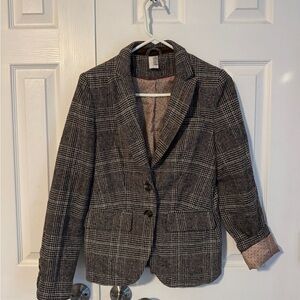 Women's Plaid Blazer Jacket